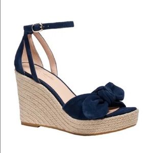 RARE** Kate Spade Patent Leather Espadrille Wedges